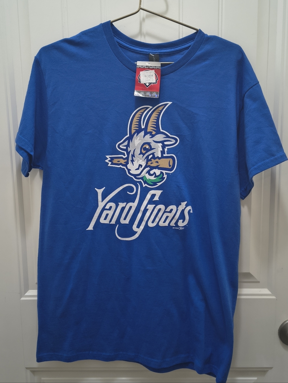 NWT Hartford Yard Goats MiLB Logo Tee Royal Blue Medium